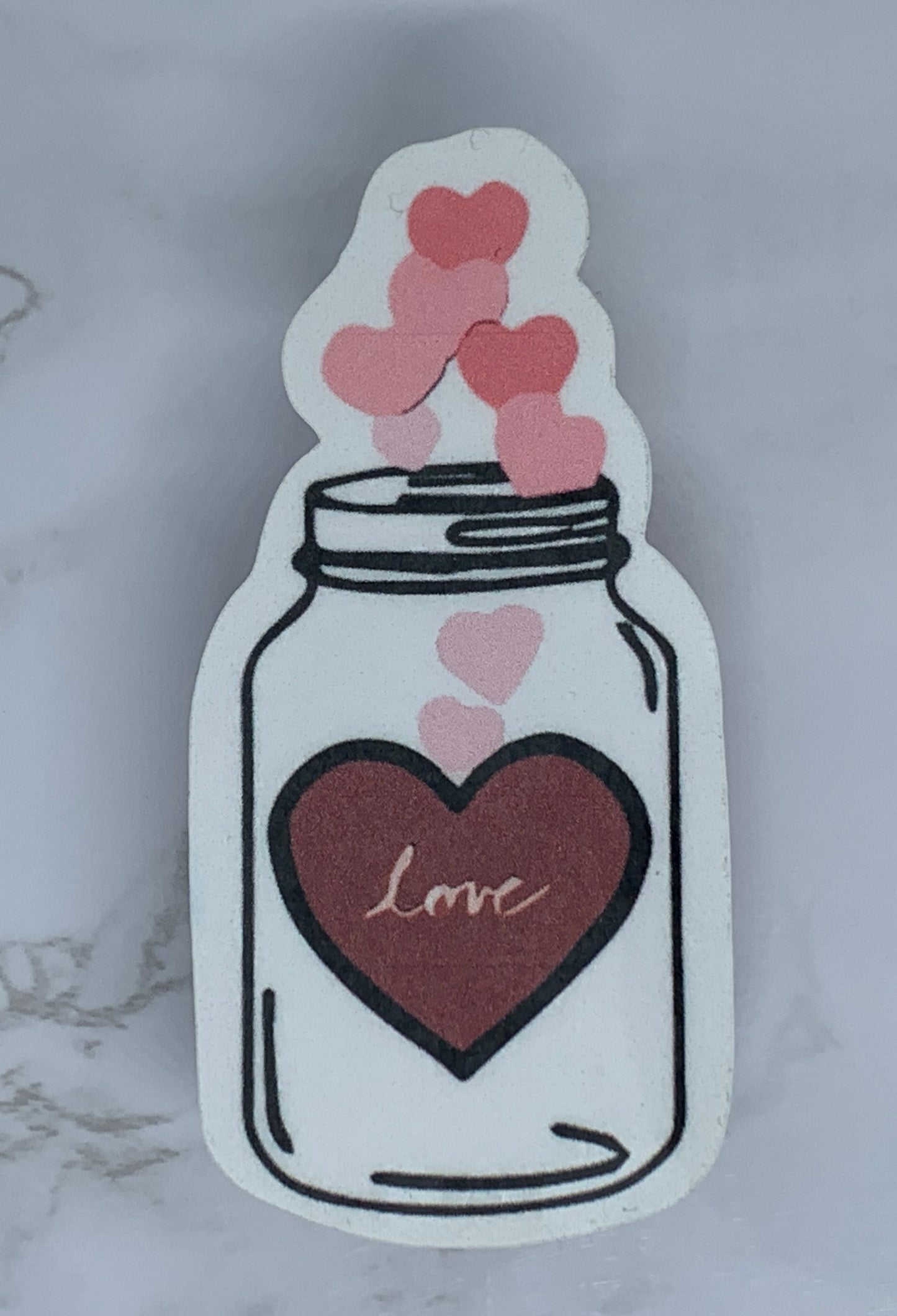 Love Mason Jar sticker