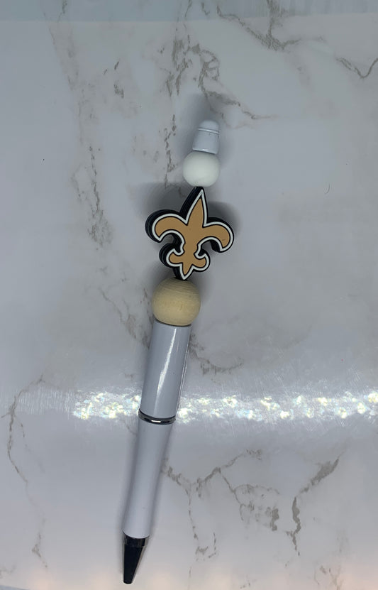 New Orleans Saints Beaded Pen