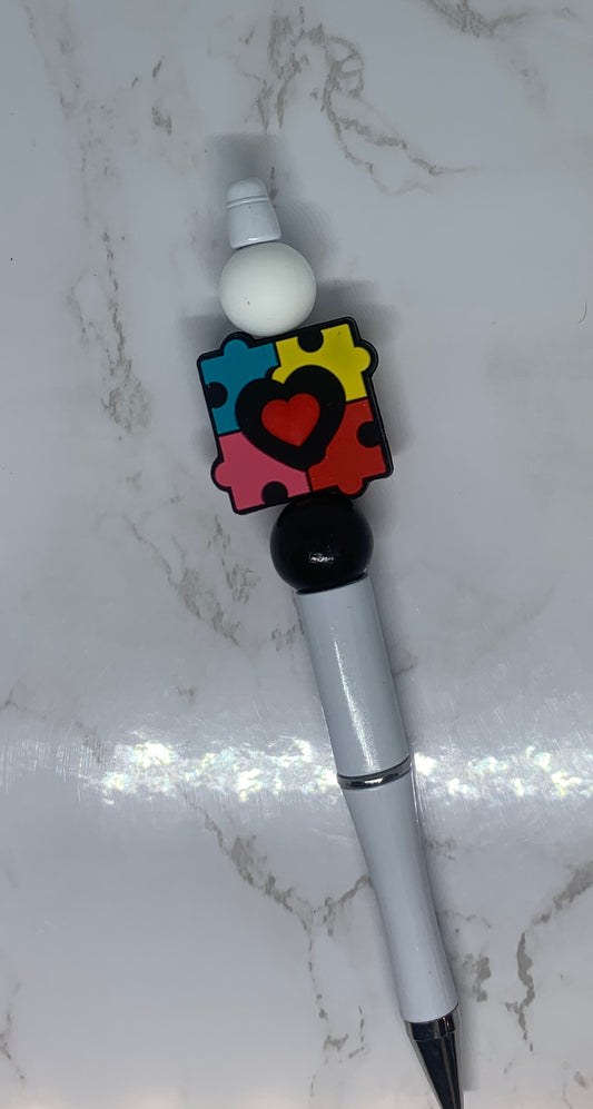 Autism Awareness Beaded Pen