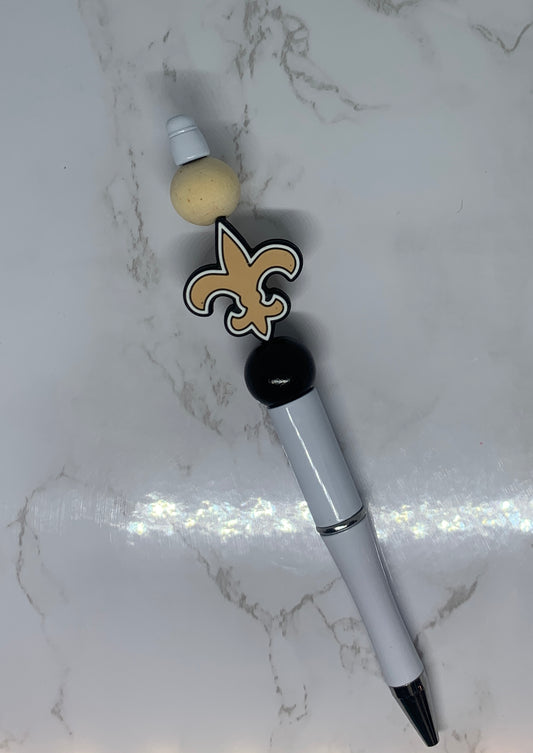 New Orleans Saints Beaded Pen