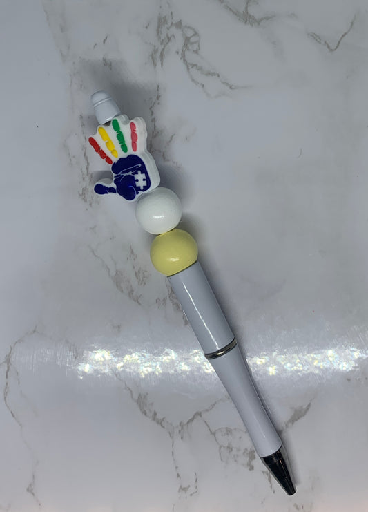 Autism Awareness Beaded Pen