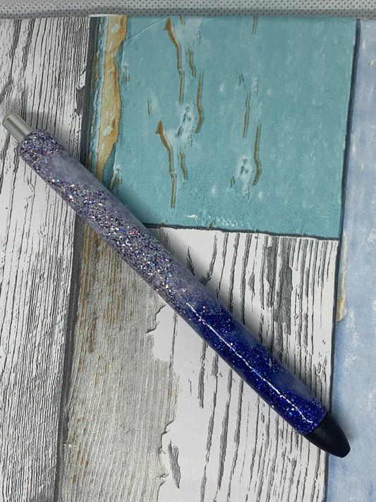 Resin Glitter Pen in Black Ink