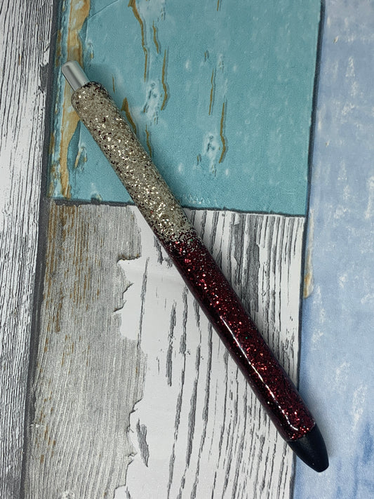 Resin Glitter Pen in Black Ink