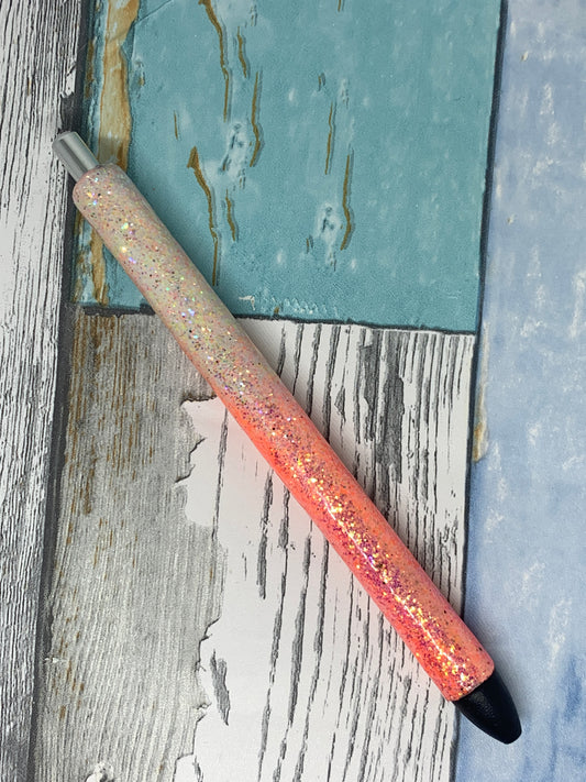 Resin Glitter Pen in Black Ink